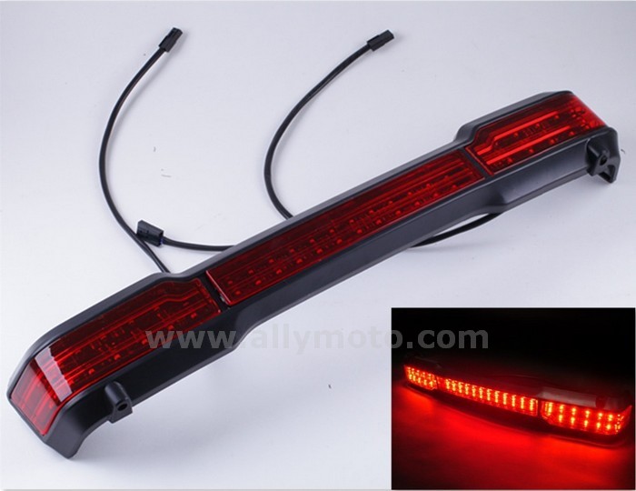 6 Unpainted Led Tail Brake Light Harley Touring Trunk King Tour Pack